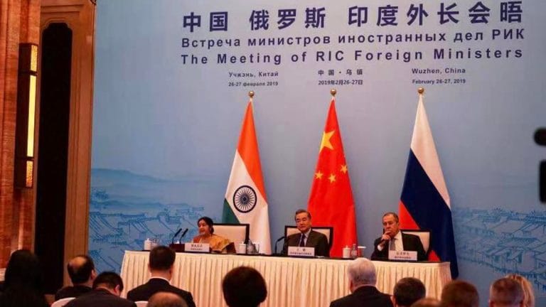 Sushma Swaraj raises Pulwama attack in talks with foreign ministers of China & Russia