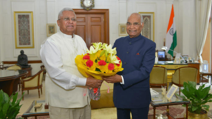 Meghalaya governor Tathagata Roy with President Ram Nath Kovind | @tathagata2/Twitter