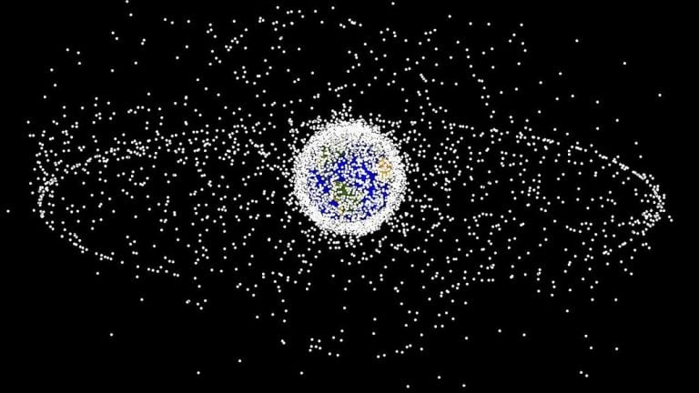 Traffic jam in space, with a chance of collisions. European Space Agency’s warning