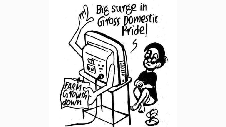 Farm growth slows but pride surges, and PM Modi mixing politics with dyslexia