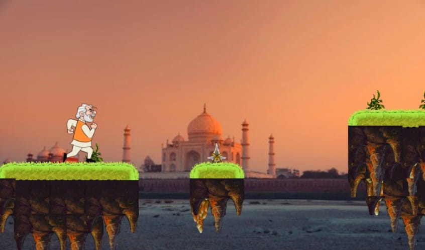 Screenshot of the game Modi Run