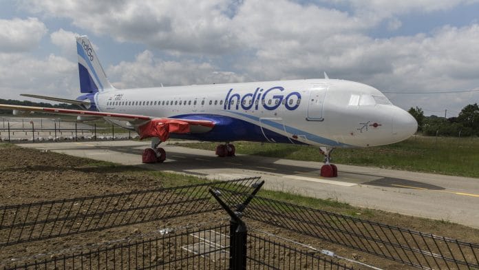 An Airbus Group SE A320neo passenger jet operated by IndiGo