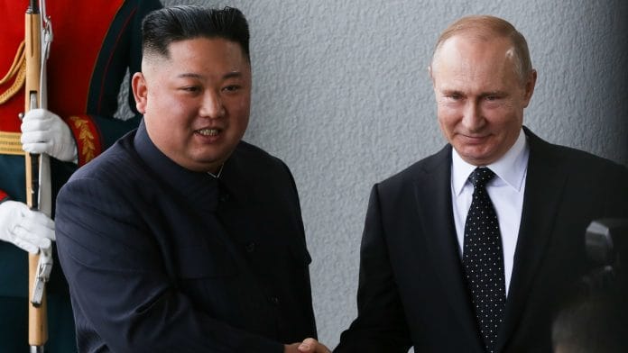 Kim Jong Un and Vladimir Putin