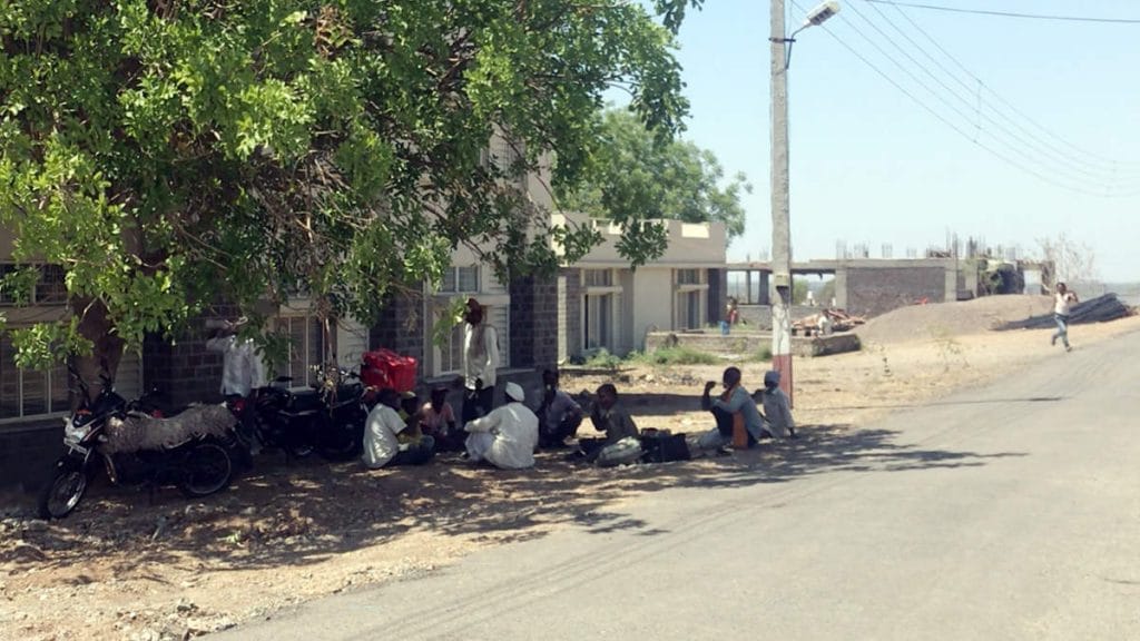 Farmers in Maharashtra's Hiware Bazar