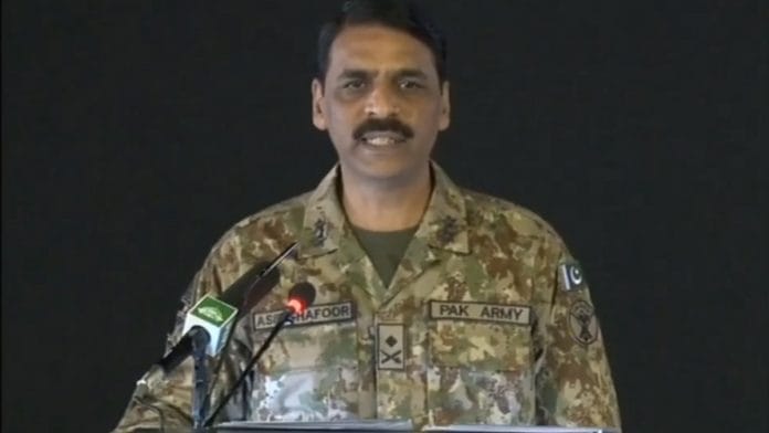 File image of Pakistan Army's spokesman Asif Ghafoor