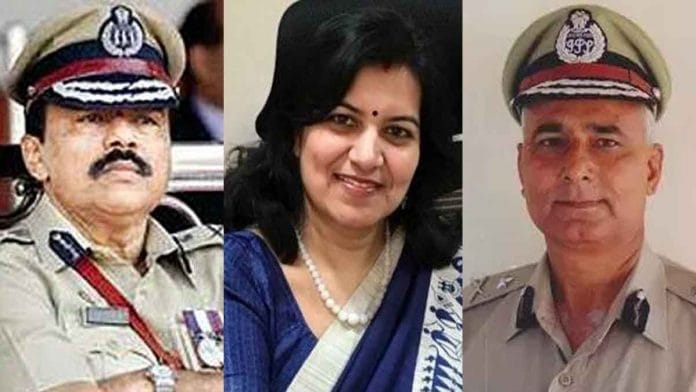 Arup Patnaik(left), Aparajita Sarangi(centre) and S.R. Darapuri (right)