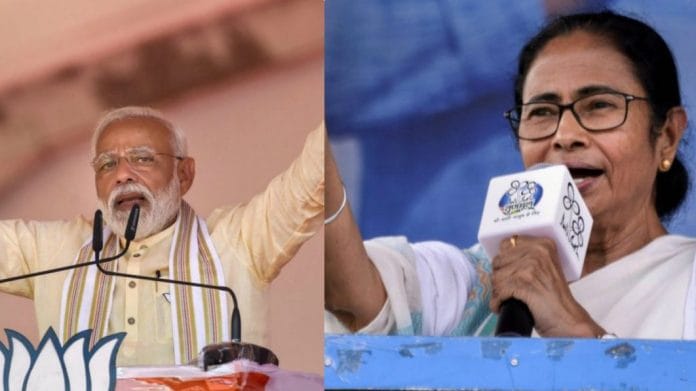 The Prime Minister says the poll violence in Bengal is indicative of the ruling Trinamool government's frustration and panic. | File photos | ANI