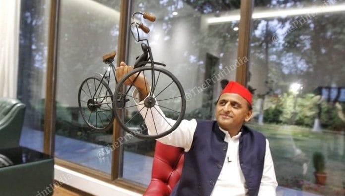 Samajwadi Party chief Akhilesh Yadav | Praveen Jain| ThePrint