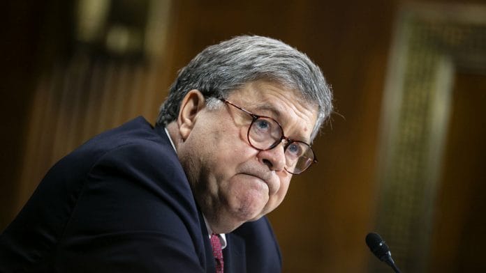 US attorney general William Barr