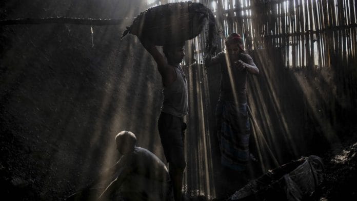 A coal wholesale market in Mumbai