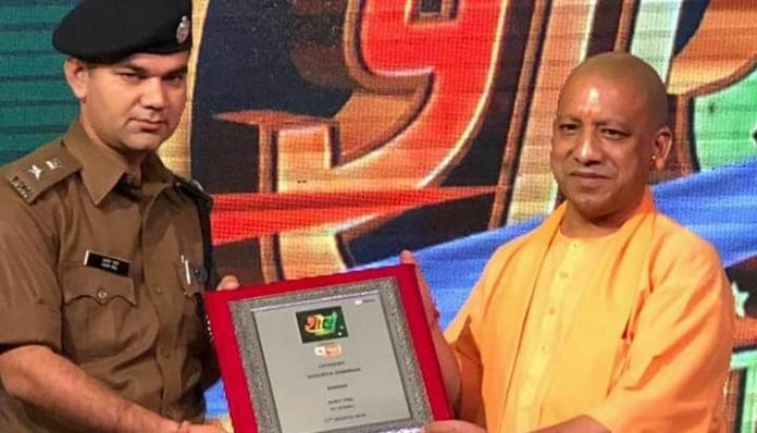 IPS officer Ajay Pal Sharma with Uttar Pradesh chief minister Yogi Adityanath. | Photo: Ajay Pal Sharma | Facebook