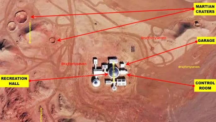 China's 'Mars Base No. 1' | Image: Col. Vinayak Bhat (retd) | ThePrint.in