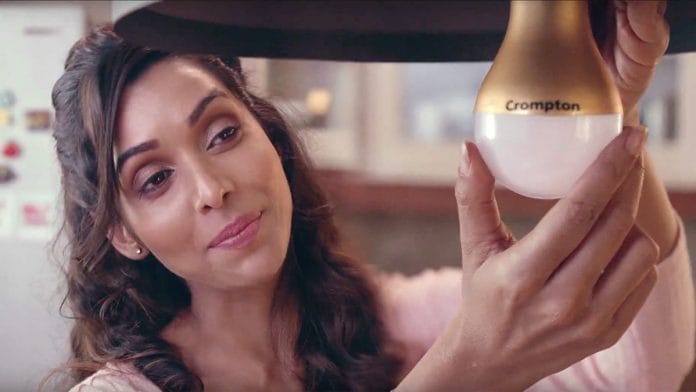 Screengrab from Crompton's Anti-Bac LED Bulb advertisement
