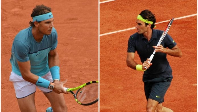 Rafael Nadal and Roger Federer