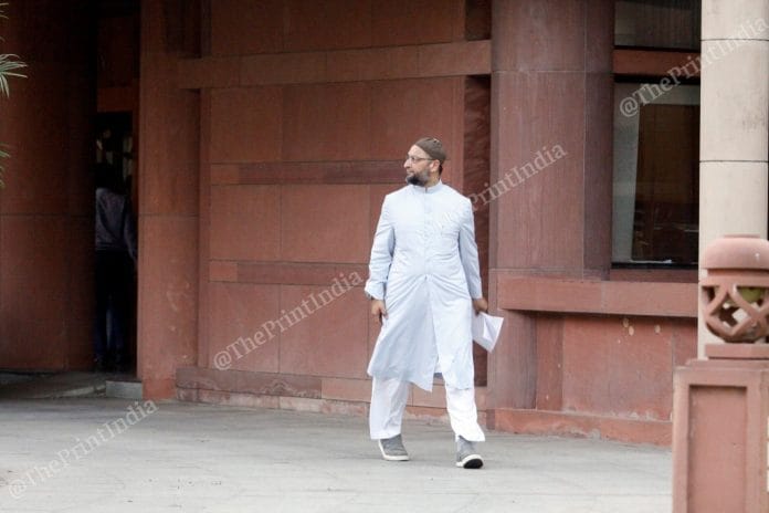 MP Asaduddin Owaisi after all-party meet