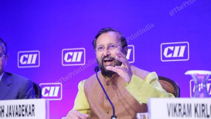 I&B Minister Prakash Javadekar (file photo) | Photo: Manisha Mondal | ThePrint