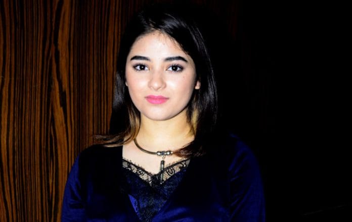 Actor Zaira Wasim