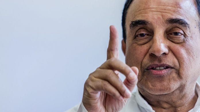 Subramanian Swamy | File photo: Prashanth Vishwanathan/Bloomberg