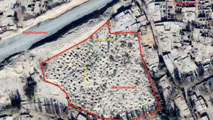 Exhumed graves at the Keriya cemetery | Source: Col. Vinayak Bhat (retd.)