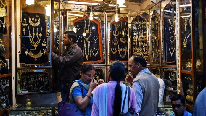 A jewelry store in New Delhi, India. | Photographer: Anindito Mukherjee | Bloomberg
