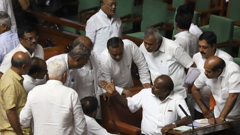 Governance has gone for a toss in Karnataka as its leaders are busy saving the government