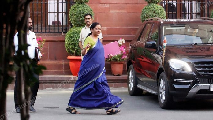 Finance minister Nirmala Sitharaman | Praveen Jain | ThePrint