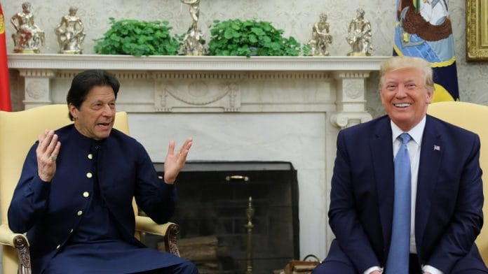 Pakistan Prime Minister Imran Khan and US President Donald Trump in the White House | ANI