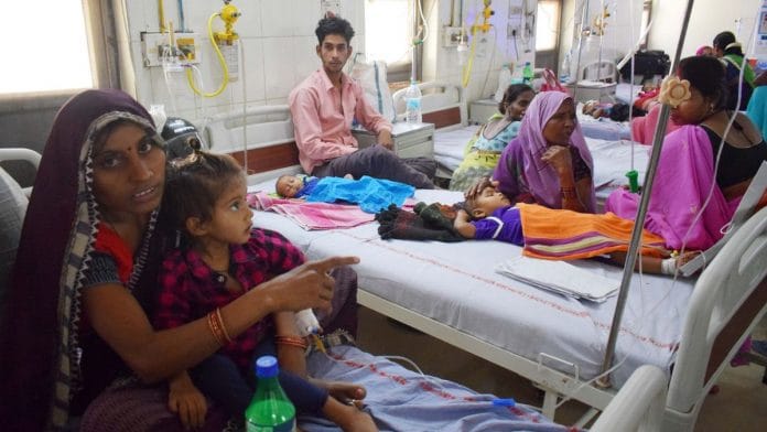 Children admitted in the hospital