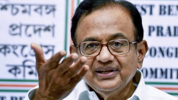 Senior Congress leader P. Chidambaram | Swapan Mahapatra/PTI