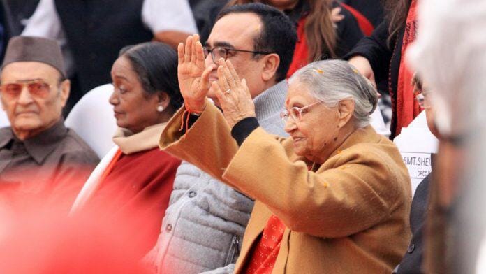  Dikshit took a beating over her alleged role in the 2010 Commonwealth Games scandal as well as her inability to grasp the outrage against the 2012 Gangrape case | Photo: Praveen Jain | ThePrint 