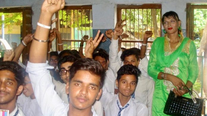 Students participate in workshops by SPACE NGO team to make schools transgender-friendly | By special arrangement | ThePrint