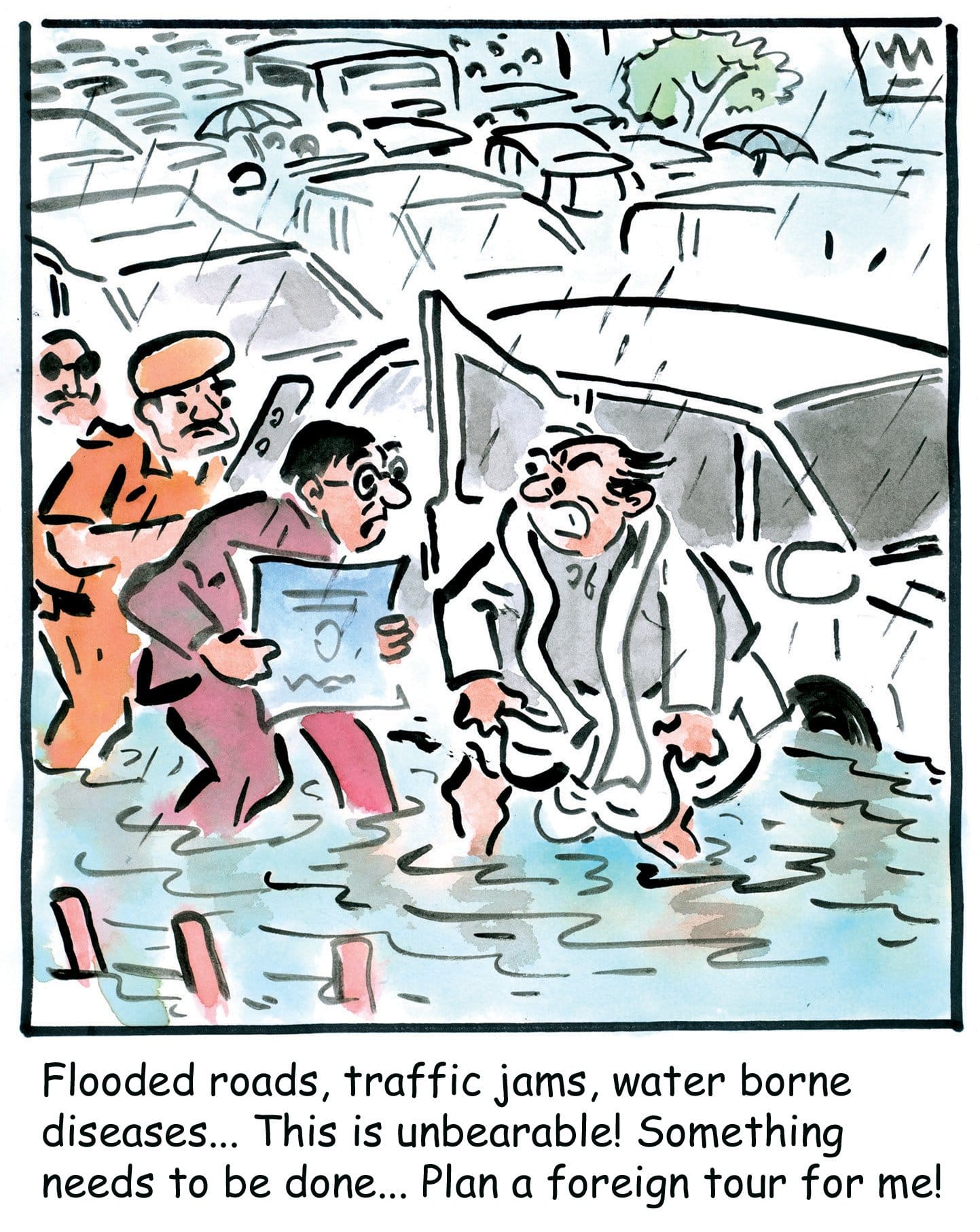 Alok Nirantar cartoon