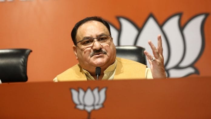 BJP working president J.P. Nadda