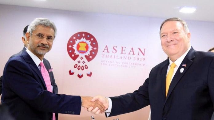 S Jaishankar meets Mike Pompeo