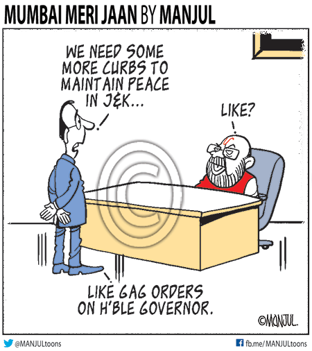 Manjul cartoon on J&K