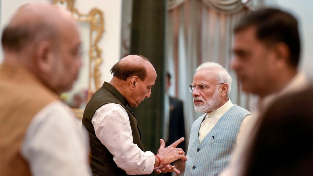 Narendra Modi, Rajnath Singh and Amit Shah