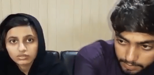Minor Sikh girl Jagjit Kaur and Muslim boy Zulfiqar Ali | Twitter screengrab: @rsrobin1