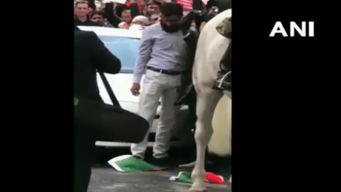 Protests outside Indian High Commission in London