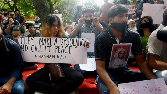 Article 370 protests in Delhi