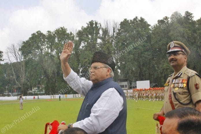 Jammu and Kashmir governor Satya Pal