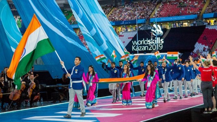 Team India at the WorldSkills competition in Kazan, Russia. | @WorldSkillsInd | Twitter