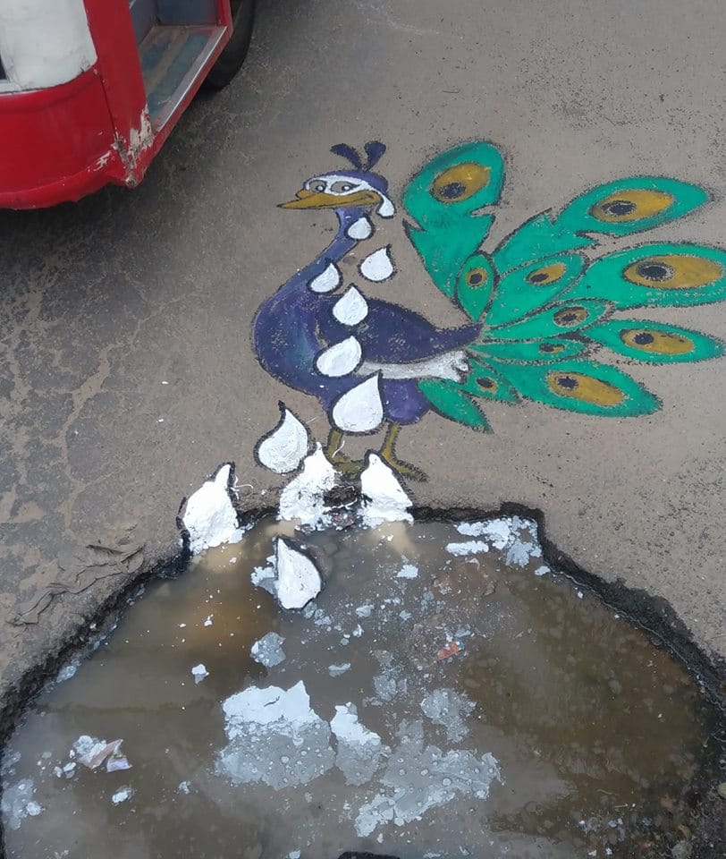 A pot hole project by Baadal Nanjundaswamy | @royalbaadal | Facebook