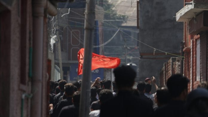 The Muharram procession underway. | Photo: Azaan Javaid | ThePrint