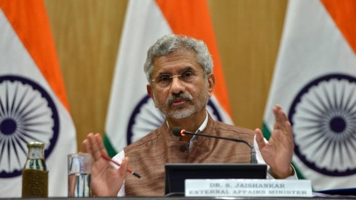 File image of External Affairs Minister S. Jaishankar at a press conference in New Delhi | Photo: Suraj Singh Bisht | ThePrint