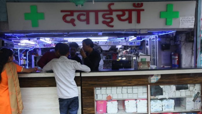 A pharmacy in New Delhi (representational image) | ThePrint