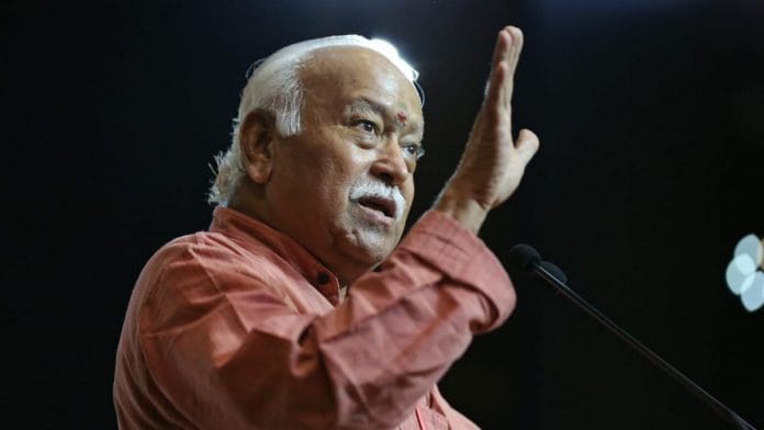 A file photo of RSS chief Mohan Bhagwat. | Suraj Singh Bisht/ThePrint