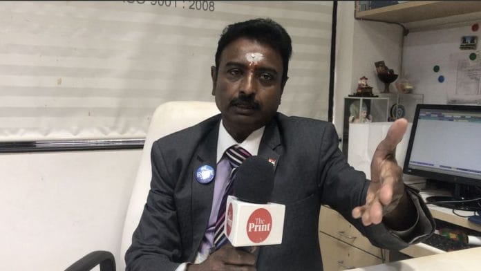 Eye surgeon Dr S. Natarajan