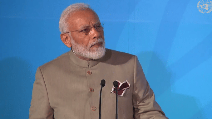 PM Narendra Modi at UN Climate Summit | Twitter: @UNFCCC