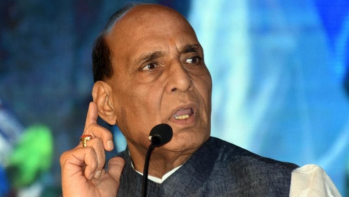 File image of Defence Minister Rajnath Singh | Photo: ANI