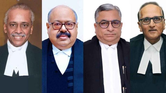 (From left) Justices V. Ramasubramanian, Hrishikesh Roy, Krishna Murari and S. Ravindra Bhat | Wikimediacommons
